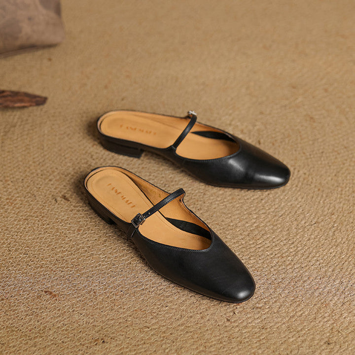 Nina Genuine Leather Mules