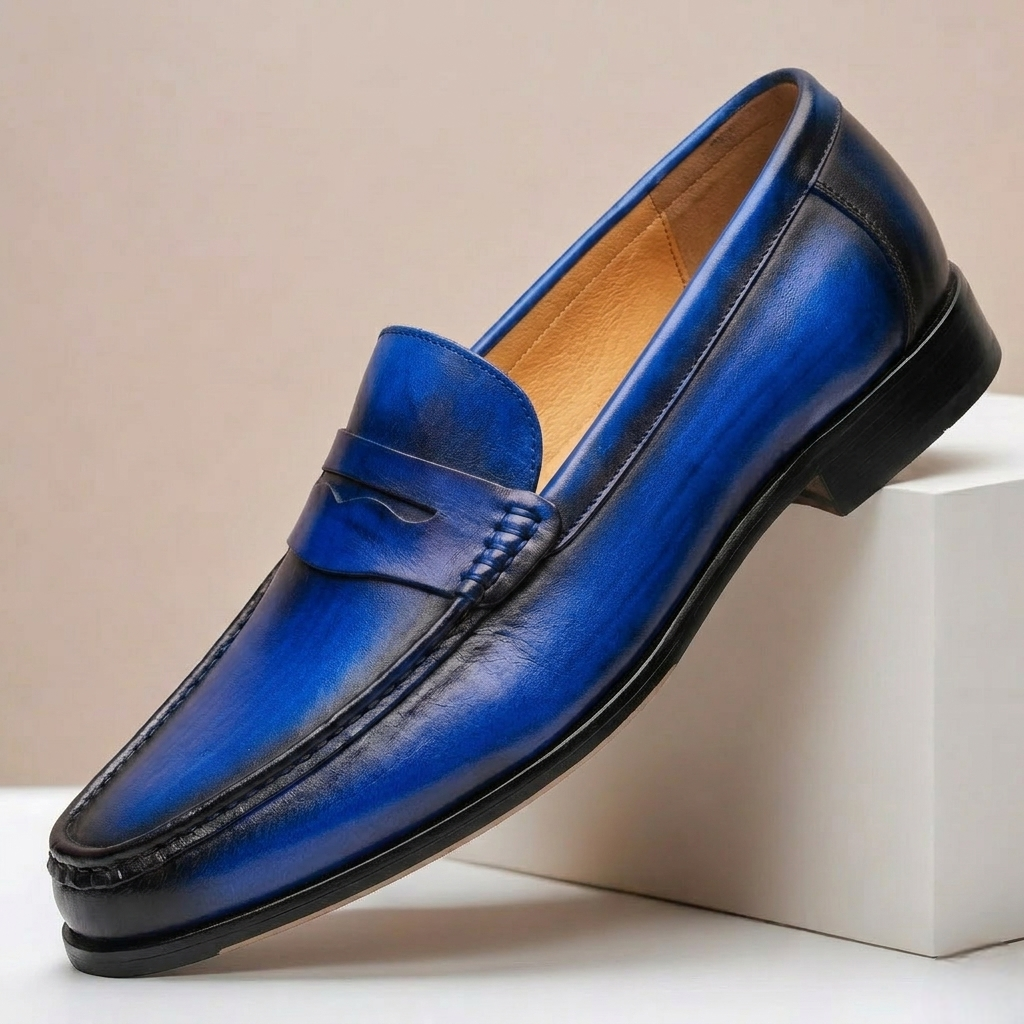 Montavio Cowhide Leather Loafers