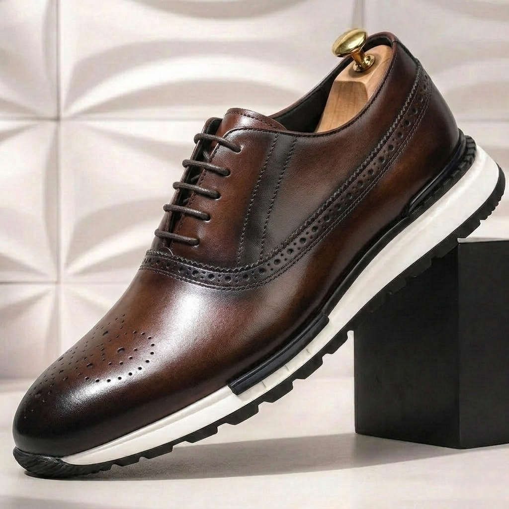 Aveltoni Cowhide Leather Sneakers
