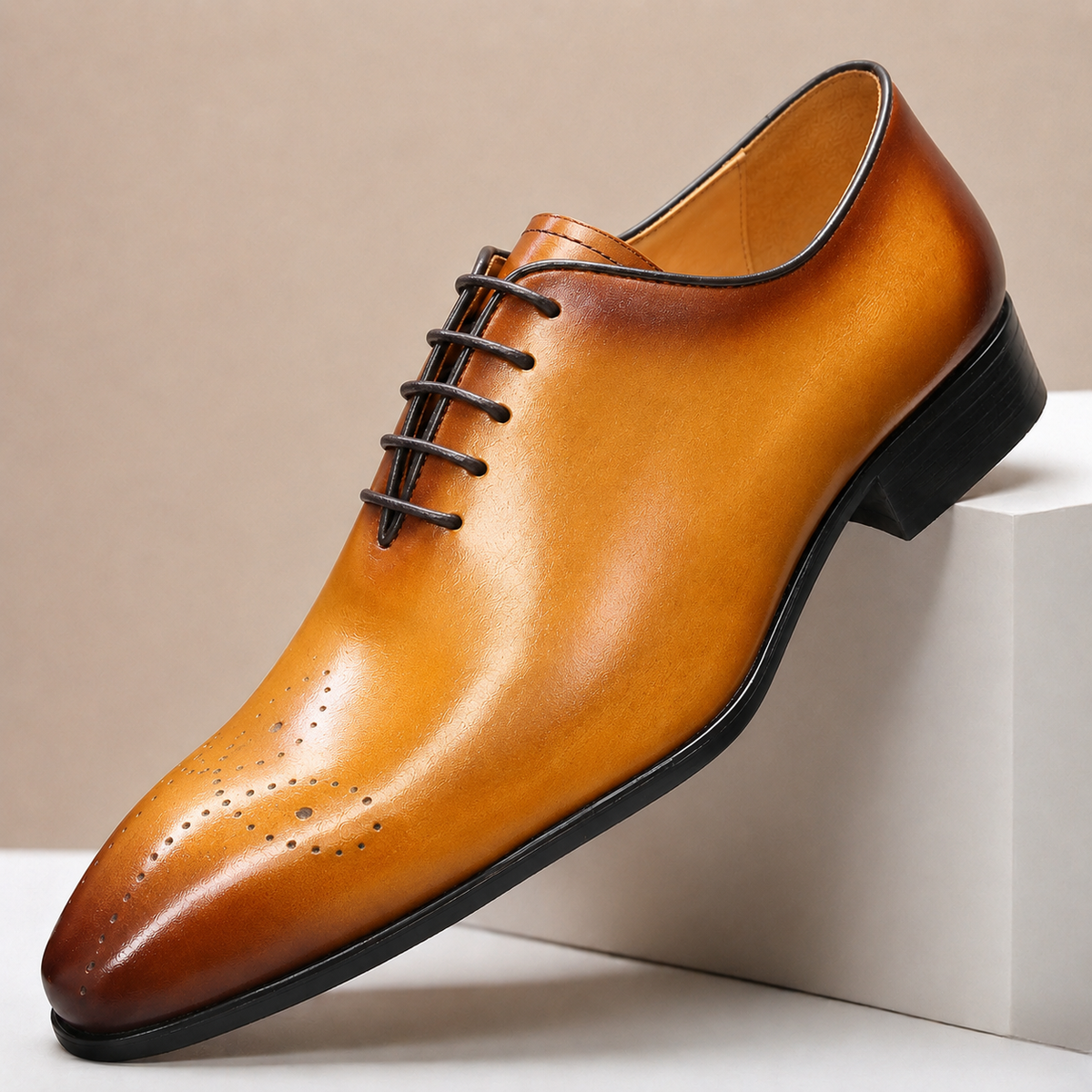 Tavelli Cowhide Leather Shoes