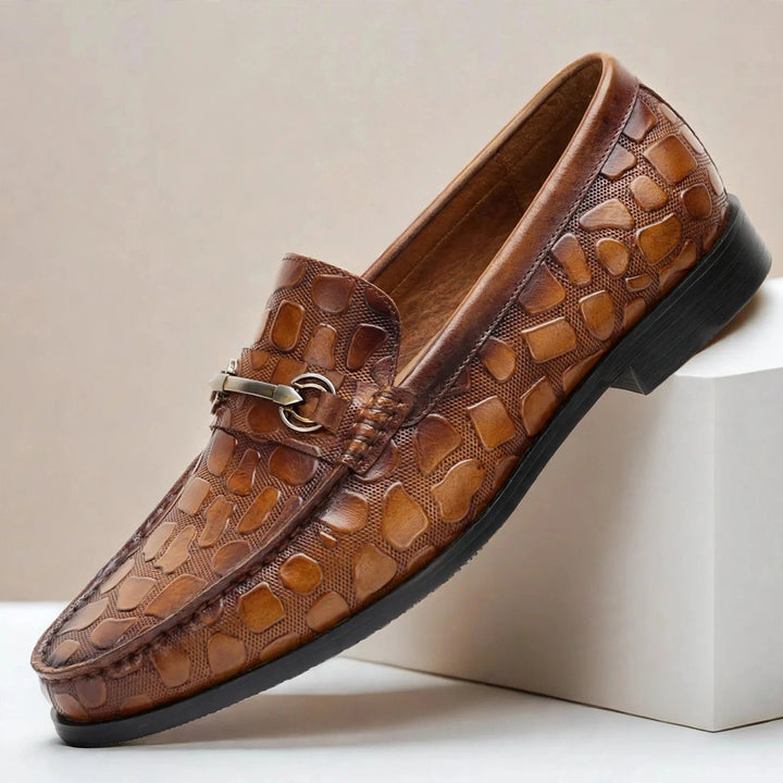 Domerra Cowhide Leather Loafers