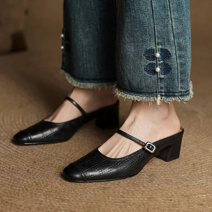 Nora Genuine Leather Mules