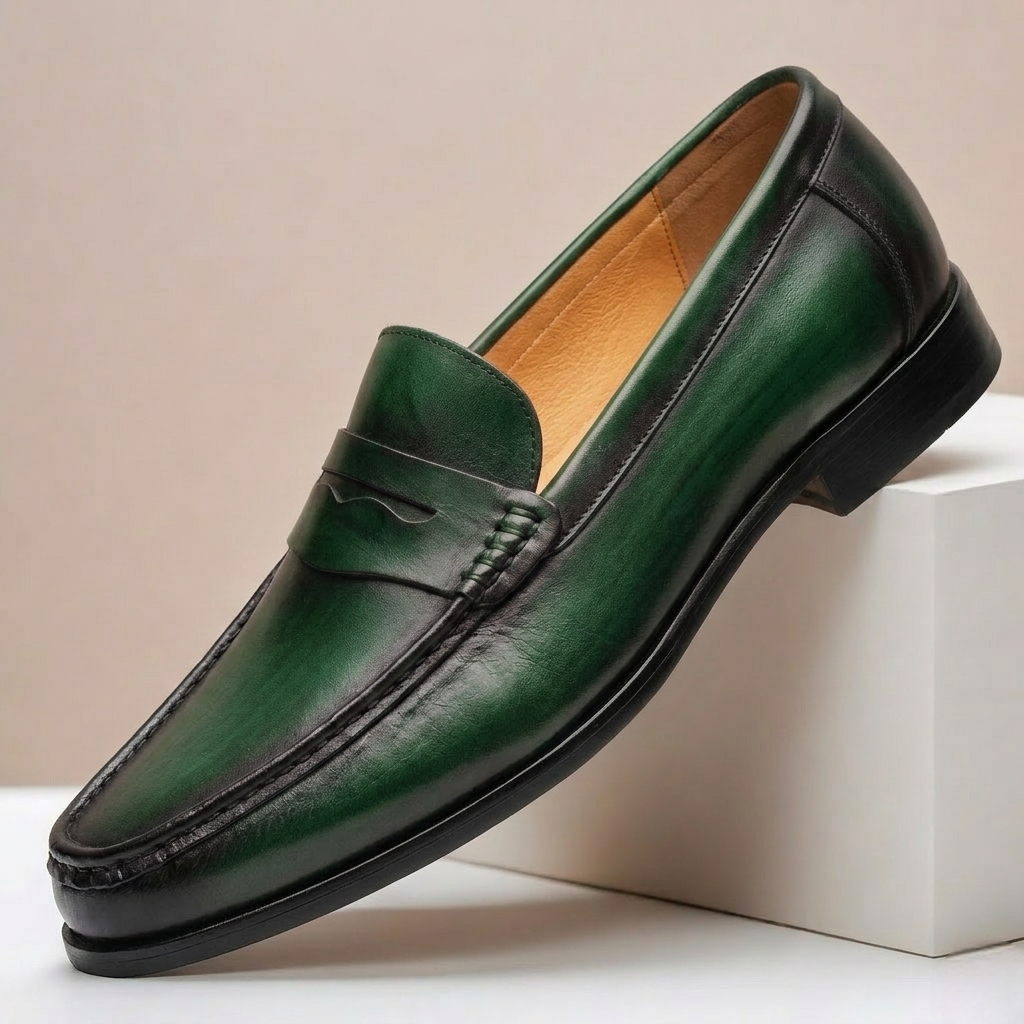 Montavio Cowhide Leather Loafers