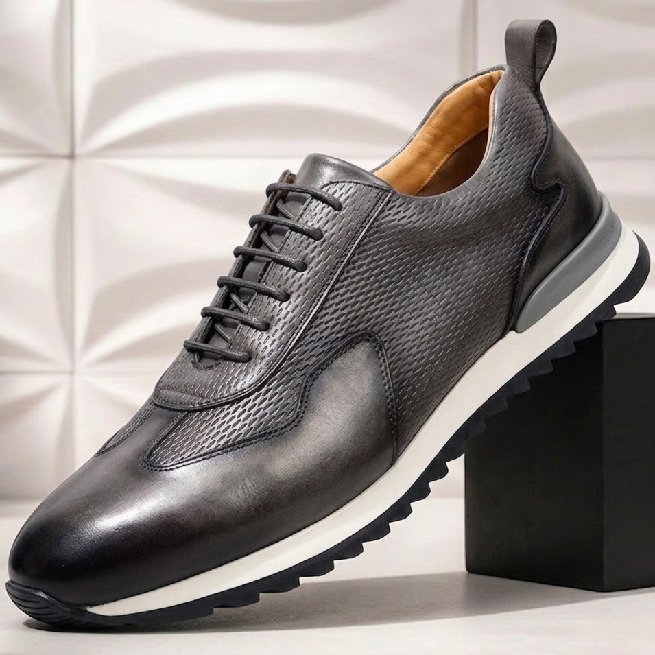 Valciani Cowhide Leather Sneakers