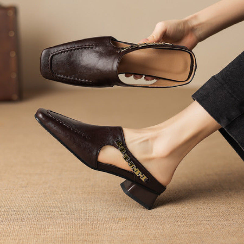 Isla Genuine Leather Mules