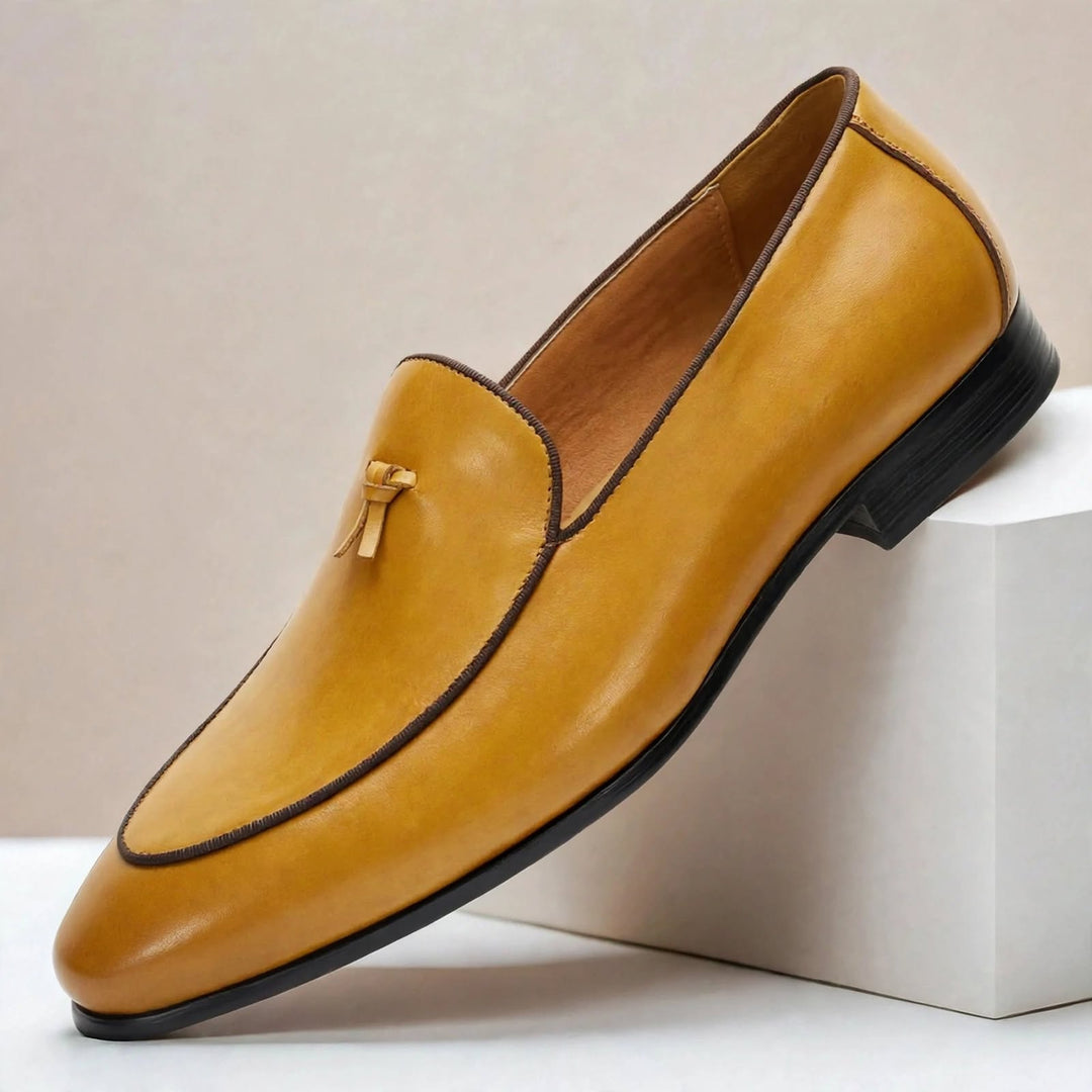 Brisanti Cowhide Leather Loafers