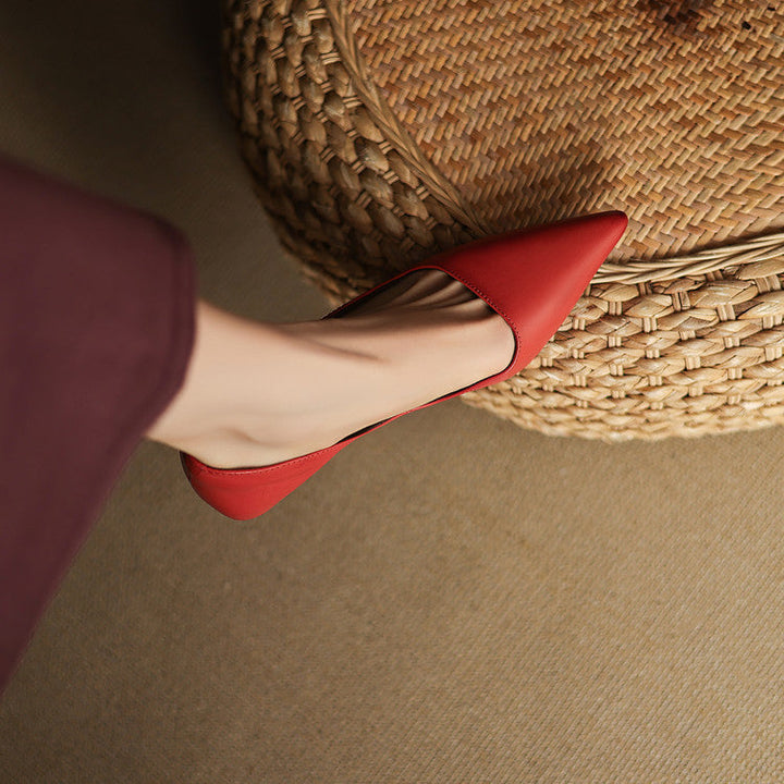 Nadia Genuine Leather Heels