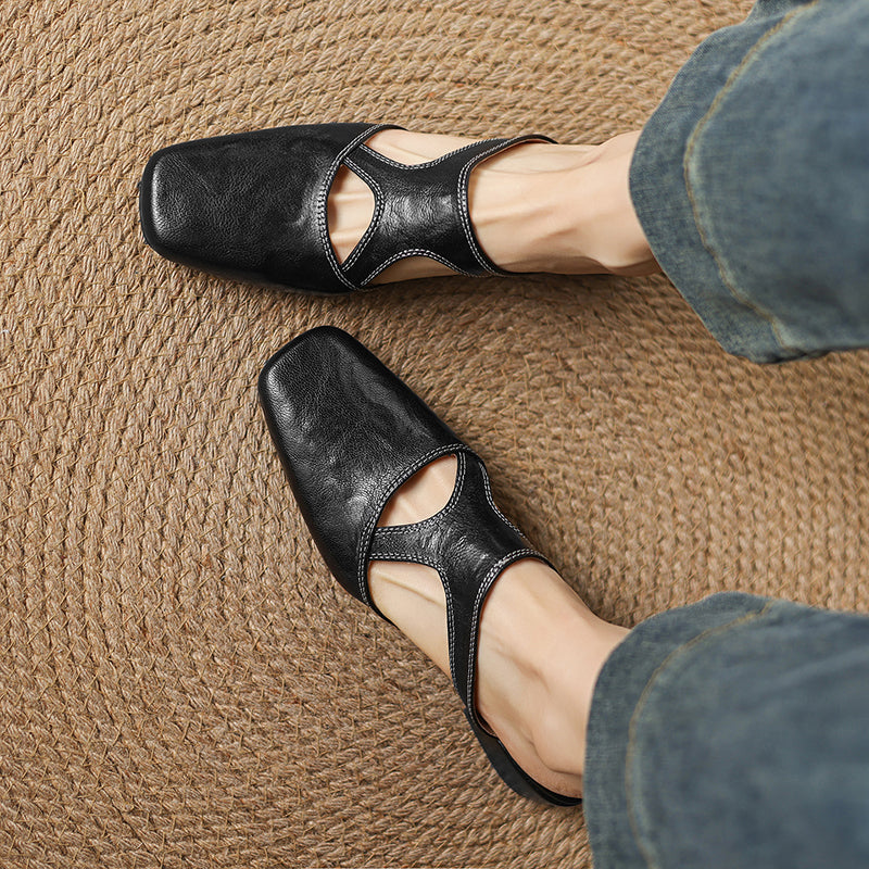Noemi Genuine Leather Mules