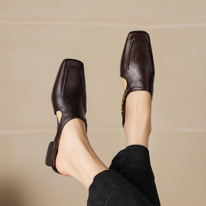 Isla Genuine Leather Mules