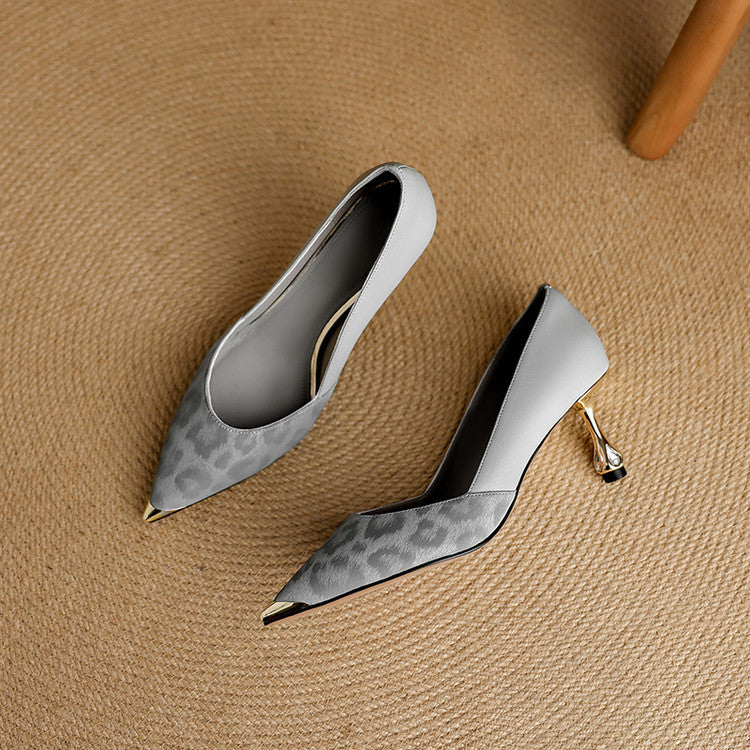 Adria Genuine Leather Heels