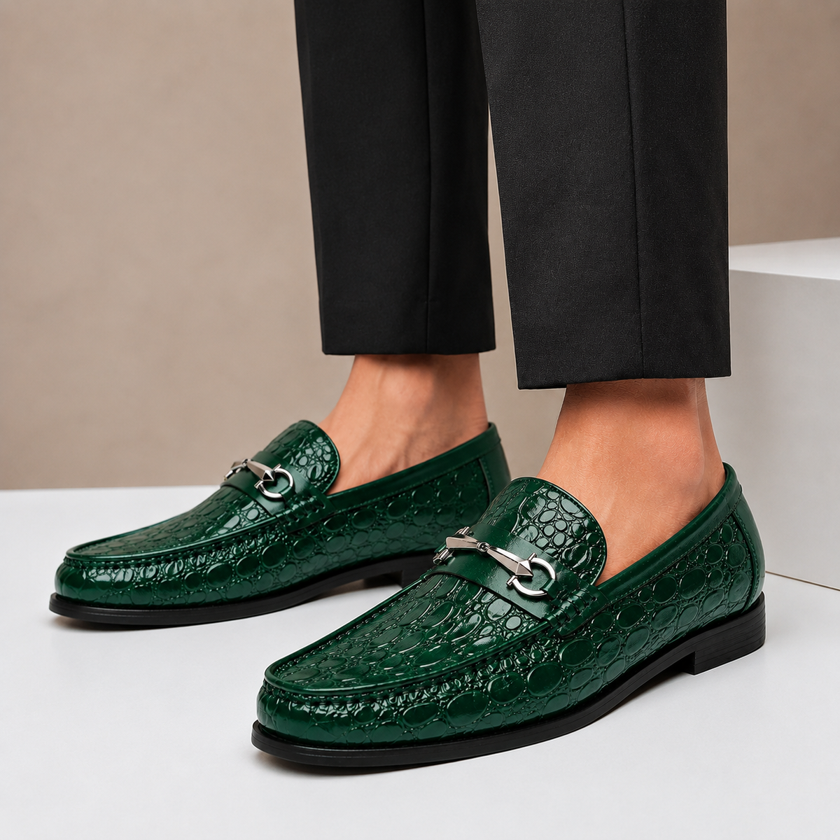 Ferrano Cowhide Leather Loafers
