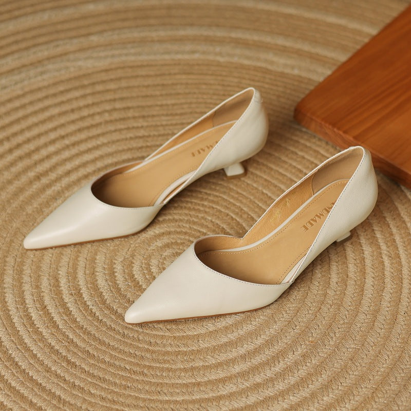 Amara Genuine Leather Heels