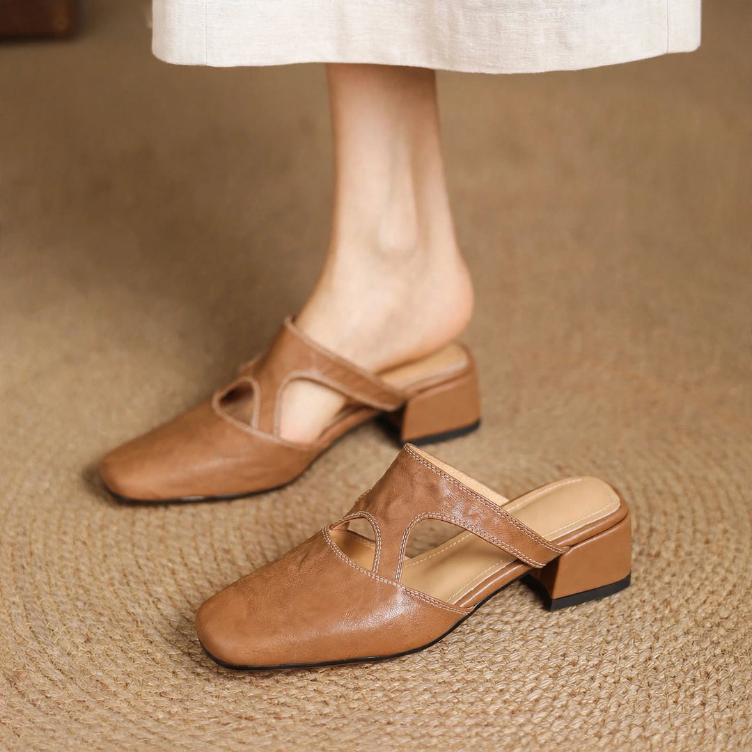Noemi Genuine Leather Mules