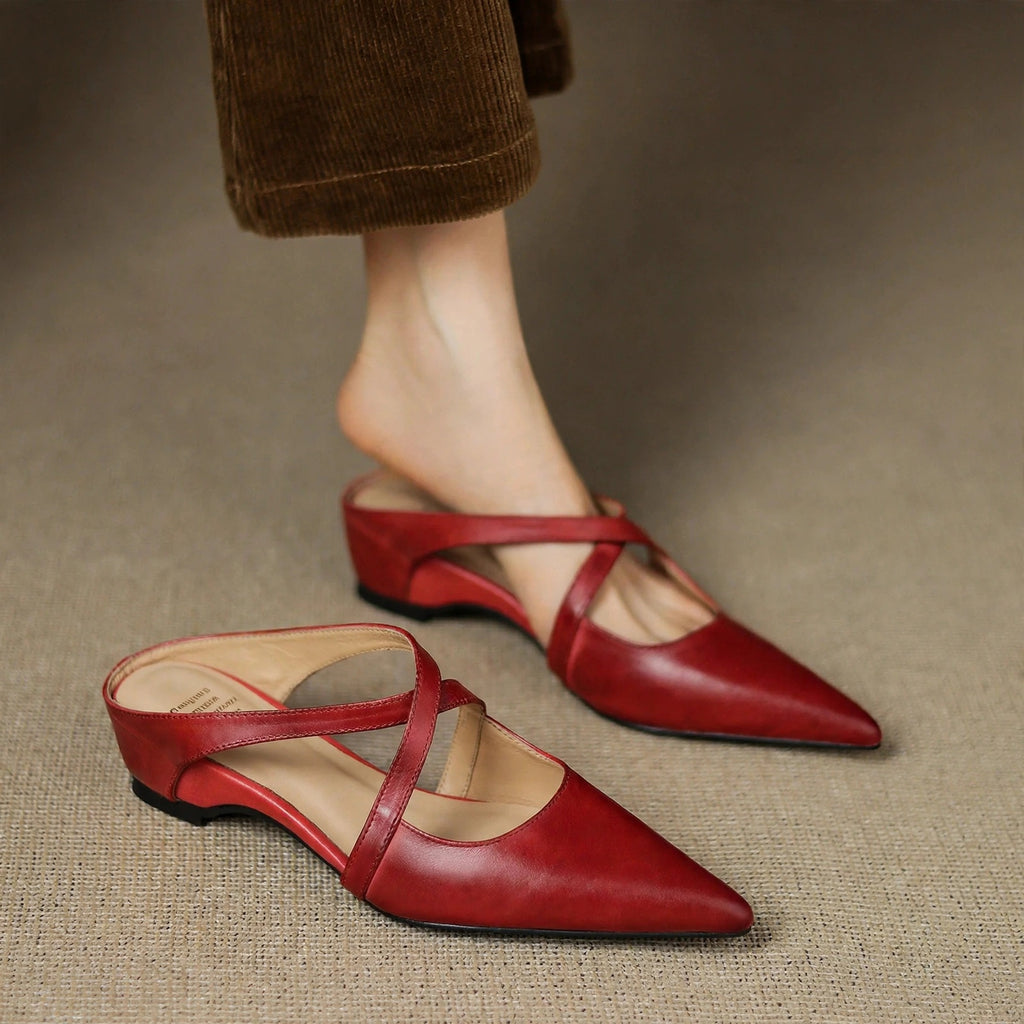 Vera Genuine Leather Mules