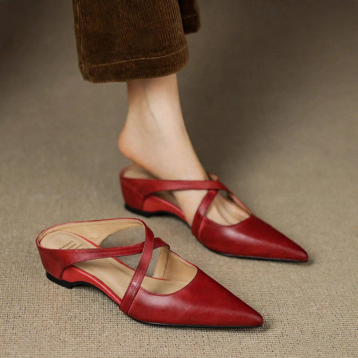 Vera Genuine Leather Mules