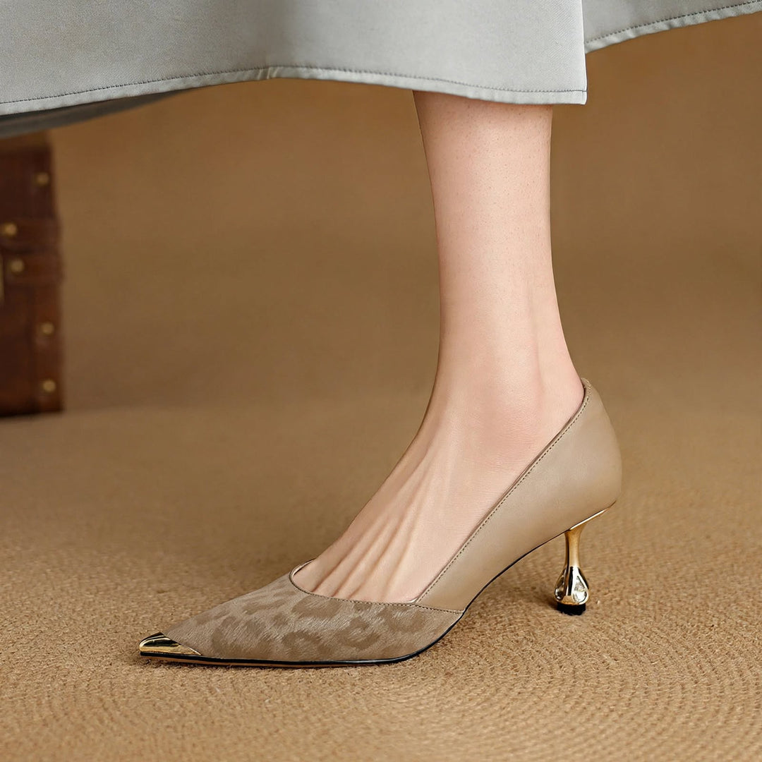 Adria Genuine Leather Heels