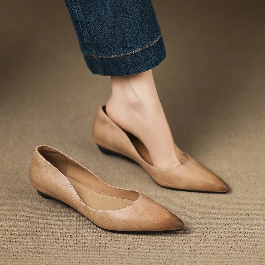 Zella Genuine Leather Heels